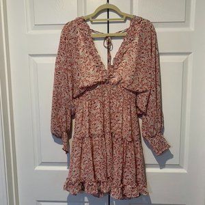 She and Sky Floral Mini Dress